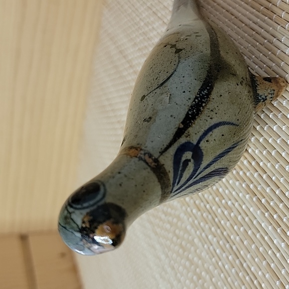 Vintage Tonala Clay Mexican Folk Art Pottery Tall Pheasant Bird - Picture 7 of 12